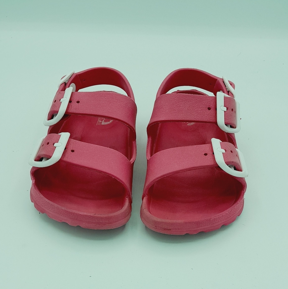 BROWN OAK GIRLS WATERPROOF COMFORT SANDALS STRAPPY ADJUSTABLE BUCKLES PINK 11
